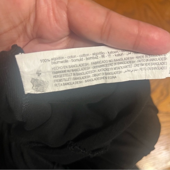 Zara Elastic Waist Slouchy Dropped Crotch Harem Pull on Pants in Black Sz M - Picture 8 of 15